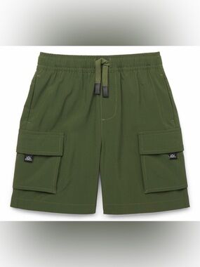 Toddler Green Swim Trunks 12M Cargo Style Stretch Moisture Wicking NWT